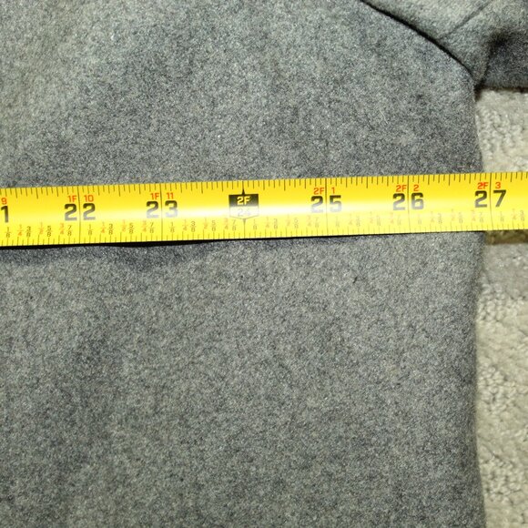 London Fog Pea Coat Women 2XL Light Gray 3/4 Car Coat Button Front Lined Pockets - Picture 7 of 7